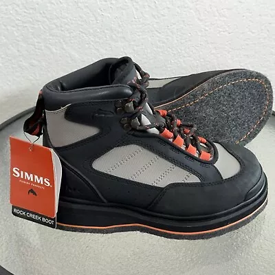 Simms Rock Creek Felt Bottom Wading Boots Men's/Boys Size US 6(EU 39) • $74.98