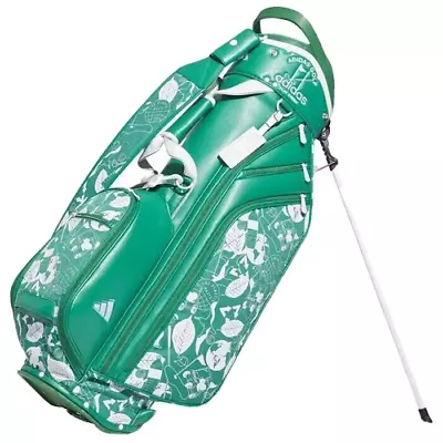 Adidas Golf Caddy Play Green Graphic Stand Bag NMH62 8.5x47inch Green/WH 2023New • $289