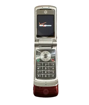 Original Motorola KRZR K1M Fire (Verizon) Flip Phone *Tested* Working - See Desc • $10.99