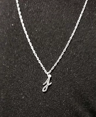 Accessorize Sterling Silver J Initial Necklace • $11.13