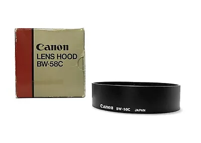 GENUINE! Canon BW-58C Lens Hood + Original Box Made In Japan EXCELLENT! • £15.98