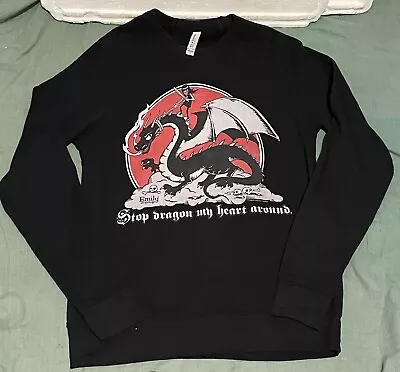 Emily The Strange Jumper Woman’s STOP DRAGON MY HEART AROUND (2020) - SIZE SMALL • $40