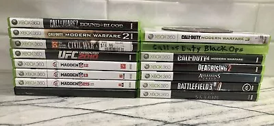 Lot Of 17 XBox 360 Games Call Of Duty Assassins Creed Deadrising 2 Battlefield 3 • $79.95