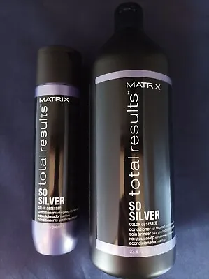 Matrix So Silver Color Obsessed Conditioner For Blonde And Grey 1000ml + 300ml • £19.99
