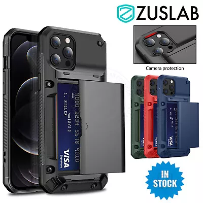 For IPhone 13 12 11 Pro XS Max X XR 8 7 Plus Wallet Case Card Slot Holder Cover • $14.95