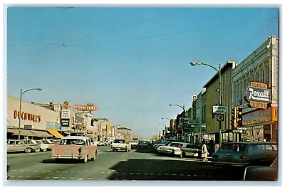 C1960 Poyntz Avenue Exterior Building Street Manhattan Kansas Vintage Postcard • $29.95