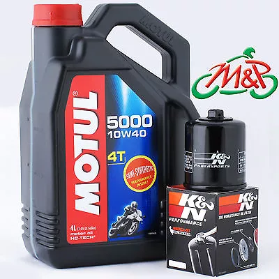 Kawasaki ZX-6R ZX600G2 1999 K&N Filter And Motul 5000 Oil Kit • £37.99