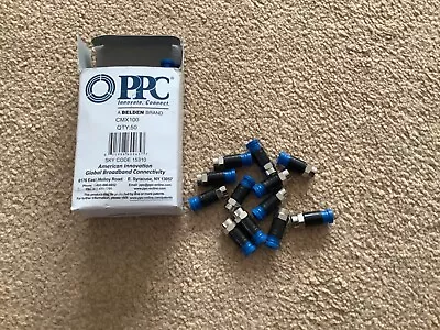 Compression F Connectors PRO For Aerial Satellite Cable CT100 WF100 - 50 Pack  • £0.99