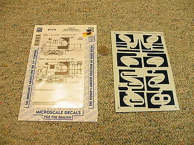 Microscale Decals HO 87-475 Santa Fe Diesel Warbonnets  K98 • $7.50