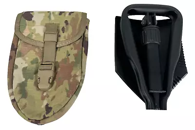 New USGI E-Tool Entrenching Tool Shovel With MOLLE II Carrier Pouch Multicam OCP • $59.49