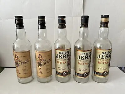 5 X Sailor Jerry Spiced Rum Bottles - Collectible - Art / Craft - Up Cycling • £12