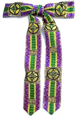 Fun Mardi Gras Style Costume Clip Bow Tie • $4.95