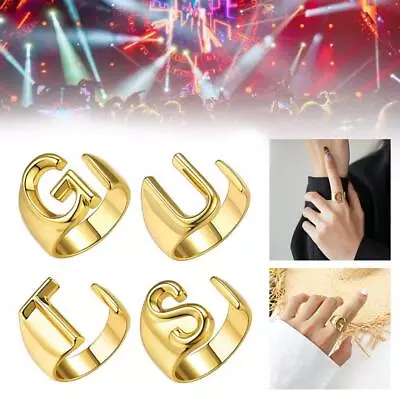 Letter Jewelry Ring For Women Girls Singer Fans Gifts Hot B3 Deal • $0.96