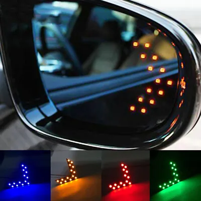 2 X Car Side Rear View Mirror 14-SMD LED Lamp Turn Signal Light Car Accessories • $9.94