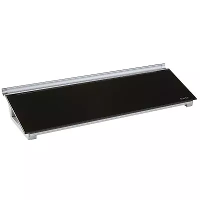 Quartet Glass Dry-Erase Desktop Computer Pad 18  X 6  Black Surface Frameless • $38