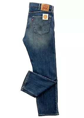 Retro Vintage Levi's 505 Straight Fit Blue Acid Wash Denim Jeans Men's 38x32 Y2K • $27.89