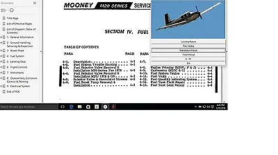 Mooney Aircraft M20J 201 Service Maintenance Manual N Engine OH Library + A/Ds • $82.99