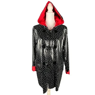 Mycra Pac Women's Polka Dot Reversible Rain Coat NWT • $89.40