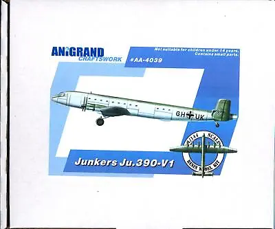 Anigrand Models 1/144 JUNKERS Ju-390V-1 German WWII Bomber Project • $150.71