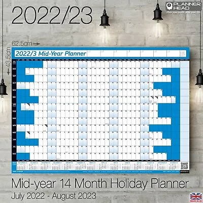 £3.79 • Buy 2023-2024 Mid-Year Wall Calendar A2 Planner 14 Months Academic Home Office Work