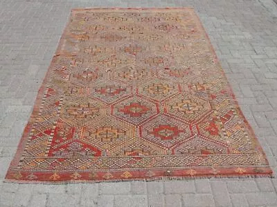 Vintage Kilim Rug Area Kilim Rug Turkish Kilim Kelim Teppich Tapis • $1049.74