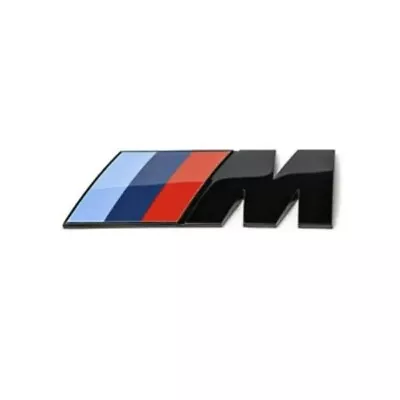 1X Gloss Black M SPORT LOGO BADGE STICKER BOOT TRUNK FITS BMW M 3 5 X Series • $16.50