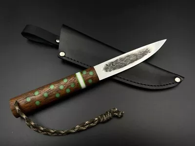 Handmade Yakutian Fixed Yakut Knife Variation Forged Steel ShH15 Man Gift New • $219