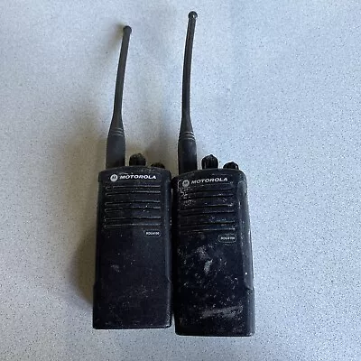 LOT OF 2 Motorola RDX RDU4100 Two Way Radio-UNTESTED • $135