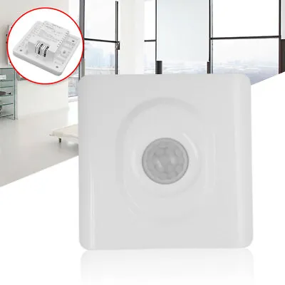 £6.30 • Buy Automatic Infrared PIR Body Motion Sensor Switch Wall Mounted LED Night Lighting