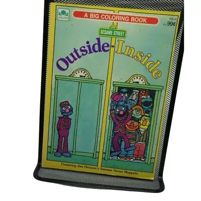 Sesame Street Outside Inside Coloring Book 1982 Vintage Jim Henson Muppets • $4.99