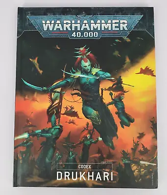 Games Workshop Warhammer 40K Codex Drukhari Book 9th Edition Hardcover • $66.35