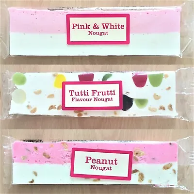 Real Candy Company Retro Candy Sweet Nougat Bars - 3 X 130g Assorted Bars • £7.99