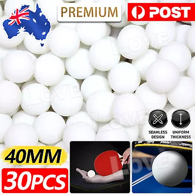 30pcs Table Tennis 3 Star 40+ ABS Plastic Table Tennis Training Balls AU • $14.45