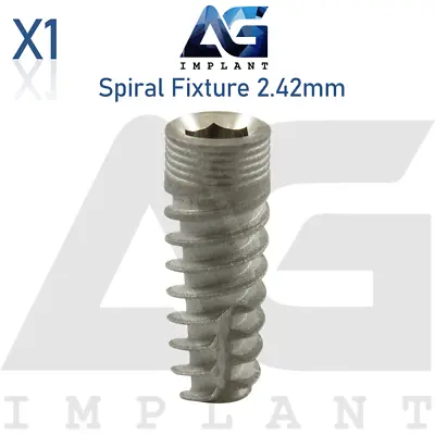 MOR Titanium Spiral Fixture System Int Hexagon 2.42mm Prosthetics • $79