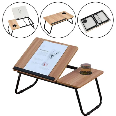 Folding Laptop Table Stand Bed Computer Desk Bed Picnic Stand Notebook Tray Home • £12.99