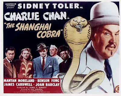 Charlie Chan The Shanghai Cobra. 1945 Dvd. Copy Of Public Domain Film. Disc Only • £3.95