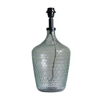£26.99 • Buy Table Lamp Base Lustre Green Glass Living Room Bedroom Bedside Light Lighting