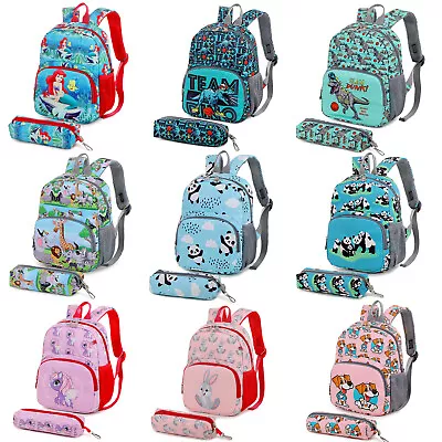 School Backpack For Girls Boys Rucksack Bag With Matching Pencilcase Water Proof • £19.95