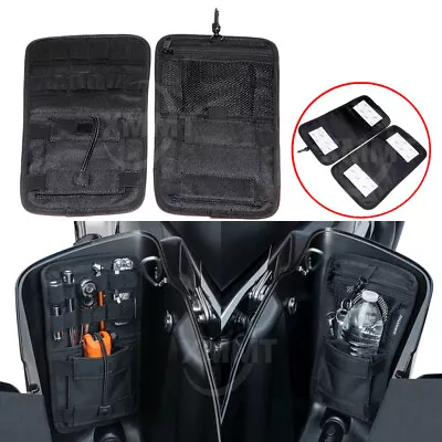 Motorcycle Black Saddlebag Organizer Hard Bags Storage For Harley Touring FLHT • $15.98