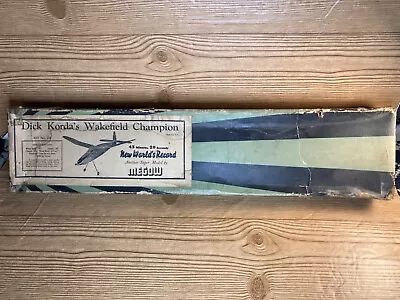 Vintage Korda Wakefield International Champion Model Airplane Megow Balsa Kit • $100