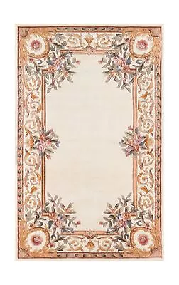 Momeni Harmony India Wool Hand Tufted Traditional Ivory Area Rug 5' X 8' (HAR... • $363.55