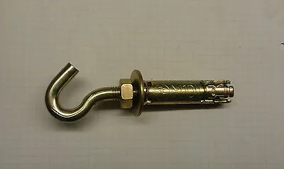 Hook Bolt. M10 X 110mm Shield Anchors Hook. Pack Of 1. Masonry  • £1.70
