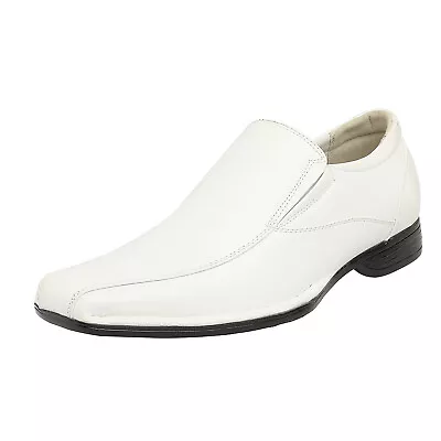Men's Oxford Shoes Square Toe Loafers Formal Slip On Dress Shoes • $29.99