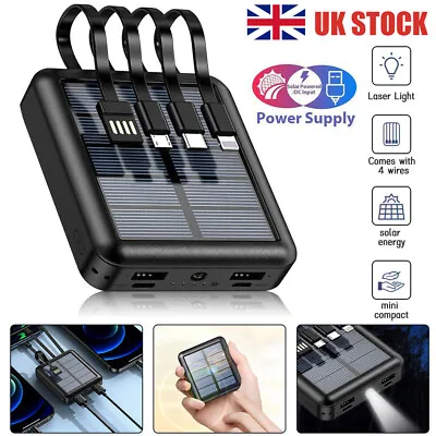 External 30000mAh Solar Charger Power Bank Portable USB Battery For Mobile Phone • £9.99