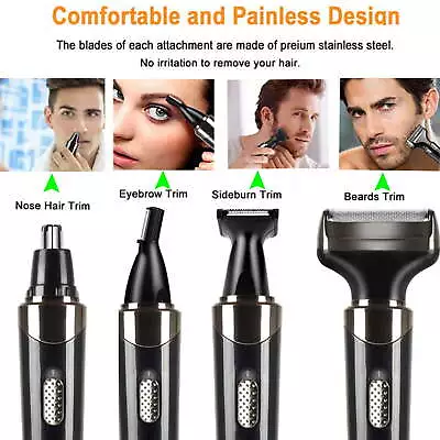 4 In 1Rechargeable Electric Razor For MenIPX7 Waterproof Painless Epilator • $27.80