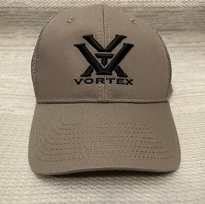 Vortex Full Tine Hat Charcoal Gray Mesh Adjustable Cap • $14.25