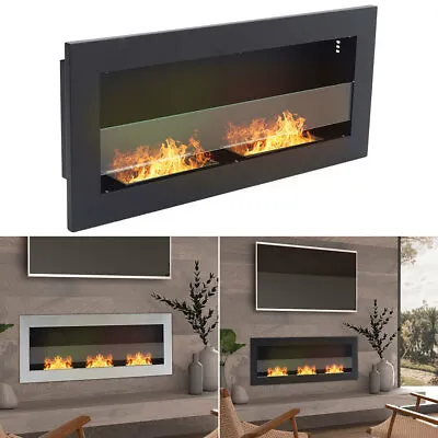 £199.95 • Buy Wall Mounted/Insert Bio Ethanol Fireplace Glass Professional Biofire Fire Burner