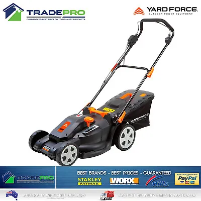 Lawnmower Mower YardForce Razor 400mm Cut 1800w Catcher Grass Push Lawn Trimmer • $244
