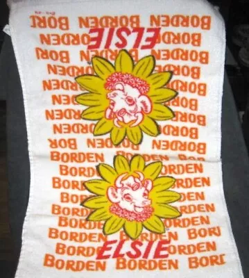 Borden's Elsie The Cow Towel All Cotton • $6