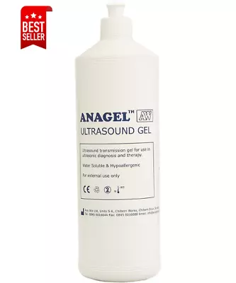 Anagel Conductive Ultrasound Gel 1L Bottle Ultrasound Transmission Gel UK • £7.25
